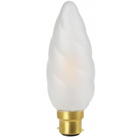 FLAMME "TORSADÉE GÉANTE" LED Dépoli 4W 2700K B22 450lm