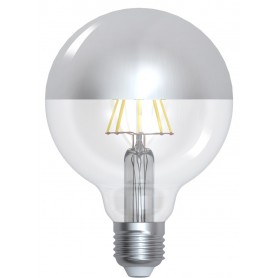 GLOBE "SILVER CAP" Diam95 LED Calotte argentée 8W 2700K E27 950lm