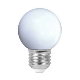 Sphérique "COLORED GOLFBALL" Blanc 1W E27