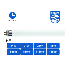 Tube fluo T5 "HE" G5 --- (16 déclinaisons)