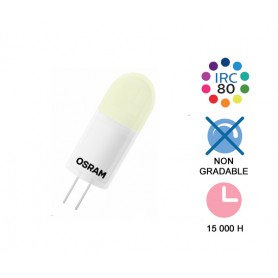 Capsule LED "PIN G4 0,9W" 12V 2700K