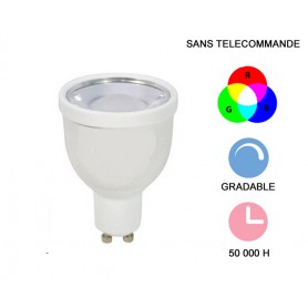 Lampe LED "RGB" 4W RGB+3000K GU10 200-220lm