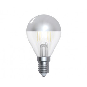 SPHÉRIQUE "SILVER CAP" G45 LED Calotte argnetée 4W 2700K E14 350lm