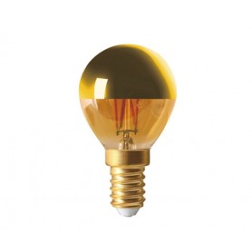 SPHÉRIQUE "GOLDEN CAP" G45 LED Calotte dorée 4W 2700K E14 350lm