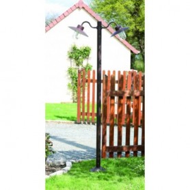 Lampadaire "BELCOUR DOUBLE" E27 IP44 --- (11 déclinaisons)