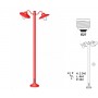 Lampadaire "BELCOUR DOUBLE" E27 IP44 --- (11 déclinaisons)