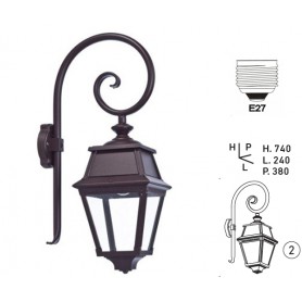 Applique Extérieure "AVENUE 2 CROSSE" E27 IP44 --- (6 déclinaisons)