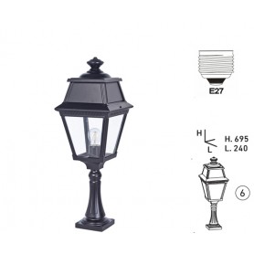 Borne Extérieure "AVENUE 2 695mm" E27 IP44 --- (6 déclinaisons)