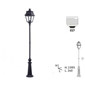 Lampadaire "AVENUE 2" E27 IP44 --- (5 déclinaisons)