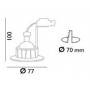 Spot "SETEBOS IP20" Blanc Diam77