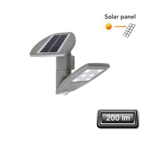 Applique Solaire LED "ZETA" Gris 2,4W 200lm