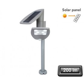 Borne Solaire LED "ZETA" Gris 2,4W 200lm