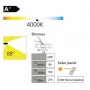 Applique Solaire LED "MINI LEDSPOT" Gris 6X1W 100lm