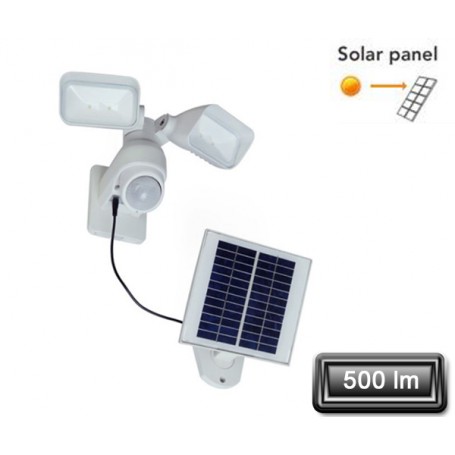 Projecteur Solaire LED "OPENY" Blanc 2x2W 500lm
