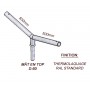 Crosse Fixation Double en TOP pour MAT Acier Thermolaquage --- (19 couleurs)