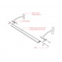 Profilé Aluminium "BARRE" Blanc L2520mm sans diffuseur