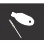 Embout de finition Blanc pour profilé "BARRE"
