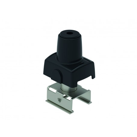 Fixation pour rail UNO en suspension ajustable avec cache de finition
