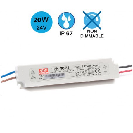 Driver LED Meanwell 24V 20W IP67