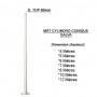 MAT CYLINDRO CONIQUE ACIER THERMOLAQUAGE BORD DE MER