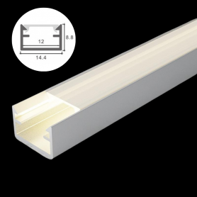 Profilé en aluminium STRIPLINE 14X18mm - 2 mètres