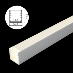Profilé en aluminium STRIPLINE 14X14mm - 2 mètres