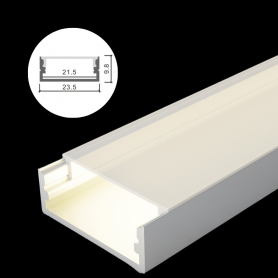 Profilé en aluminium STRIPLINE 23X9mm - 2 mètres