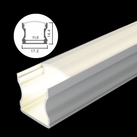 Profilé en aluminium STRIPLINE 17X14mm - 2 mètres