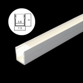 Profilé en aluminium STRIPLINE 7X9mm - 2 mètres
