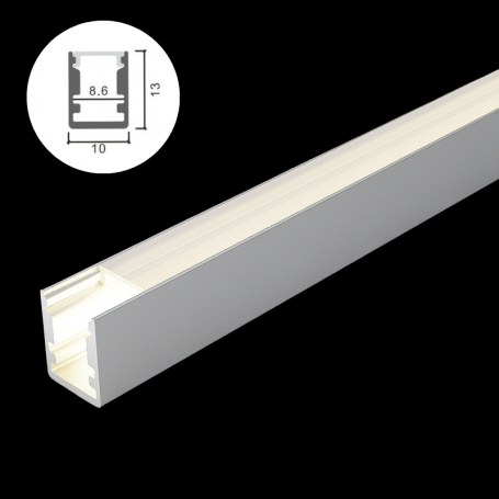 Profilé en aluminium STRIPLINE 10X13mm - 2 mètres