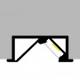 Profilé en aluminium STRIPLINE ENCASTRÉ 22X10mm - 2 mètres