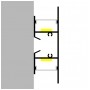 Profilé en aluminium STRIPLINE 75X24mm - 2 mètres