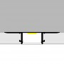 Profilé en aluminium STRIPLINE PLACO 61X14mm - 2 mètres