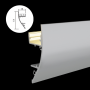 Profilé en aluminium STRIPLINE 18X43mm - 2 mètres