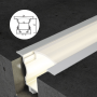Profilé en aluminium STRIPLINE ENCASTRÉ 17X19mm - 2 mètres