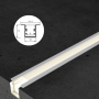 Profilé en aluminium STRIPLINE ENCASTRÉ 10X10mm - 2 mètres