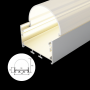 Profilé en aluminium STRIPLINE OVAL 45X42mm - 2 mètres