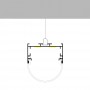 Profilé en aluminium STRIPLINE OVAL 45X42mm - 2 mètres