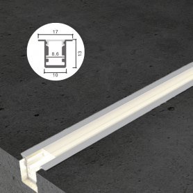 Profilé en aluminium STRIPLINE ENCASTRÉ 10X13mm - 2 mètres