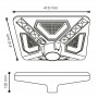 Luminaire Solaire Led Kain Éclairage Public 80W