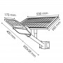 Luminaire solaire LED Minlight Éclairage public 60W - DSC