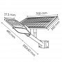 Luminaire solaire LED Minlight Éclairage public 100W - DSC