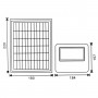 Projecteur Led Solaire Milan 50W