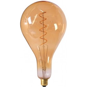 BIG BULBS "TWISTED" Diam162 LED Ambrée 6W 2000K E27 200lm