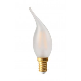 FLAMME "COUP DE VENT" LED Dépoli 4W 2700K E14 300lm