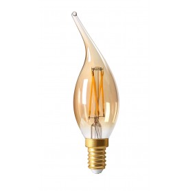 FLAMME "COUP DE VENT" LED Ambrée 4W 2500K E14 280lm